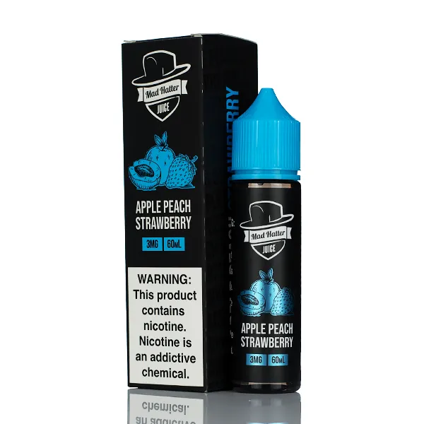Mad Hatter Juice - Apple Peach Strawberry - 60ml