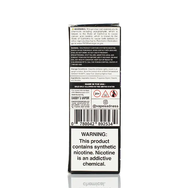 Sadboy TFN E-liquid - Blueberry Cookie - 100ml - Image 4