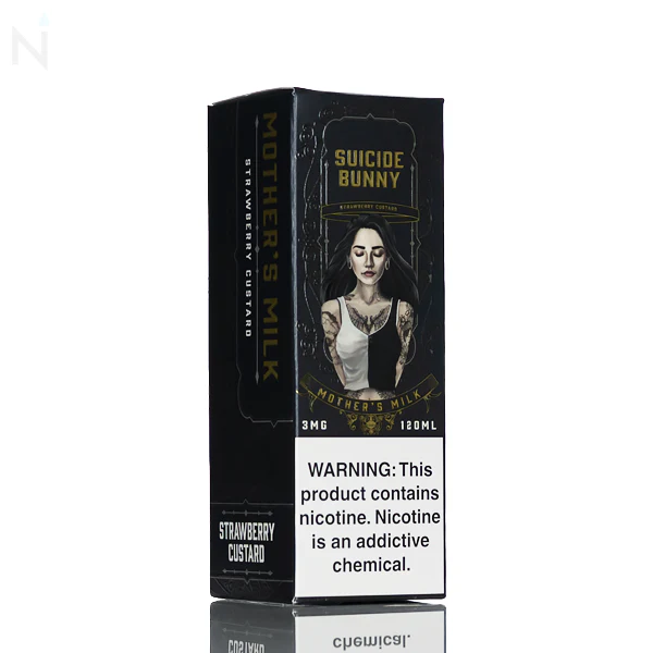 Suicide Bunny E-Liquid - Mothers Milk (Strawberry Custard) - 120ml - Image 3