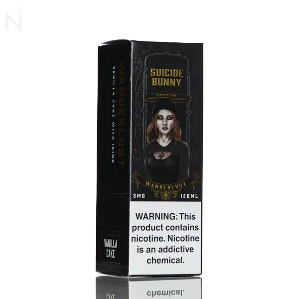 Suicide Bunny E-Liquid - Wanderlust (Vanilla Cake) - 120ml - Image 3